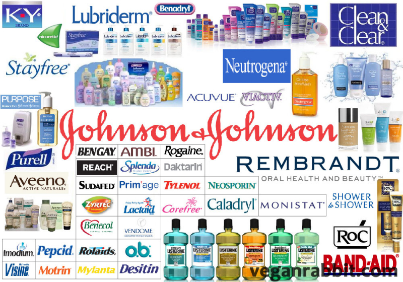 Cosmetics products of Johnson & Johnson