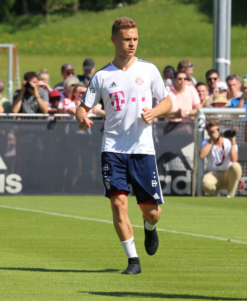 Kimmich during training with Bayern Munich, 2018. Photo: wikipedia