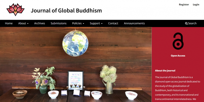 Screenshot of https://www.globalbuddhism.org/