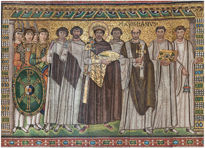 Emperor Justinian and Members of His Court - Photo: https://www.metmuseum.org/