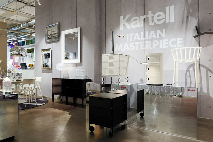 Kartell has refurbished its Flagship store in Düsseldorf with a new industrial-style concept -  Kartell