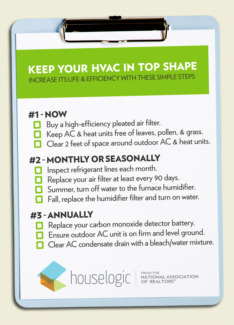 Keep a regular HVAC maintenance schedule