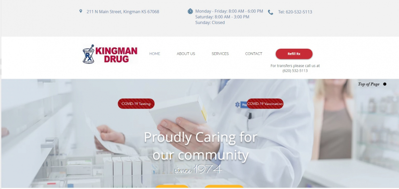 Kingman Drug Website -  Image source: https://www.kingmanrx.com