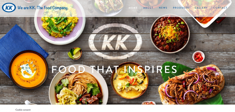 KK Fine Foods Website