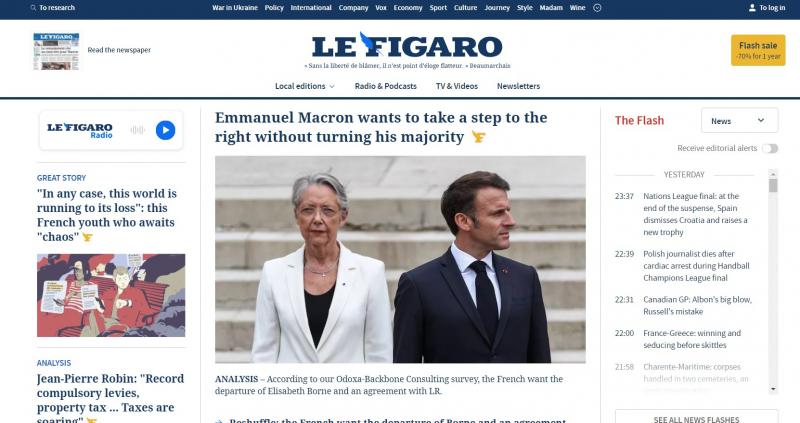 Screenshot of https://www.lefigaro.fr/