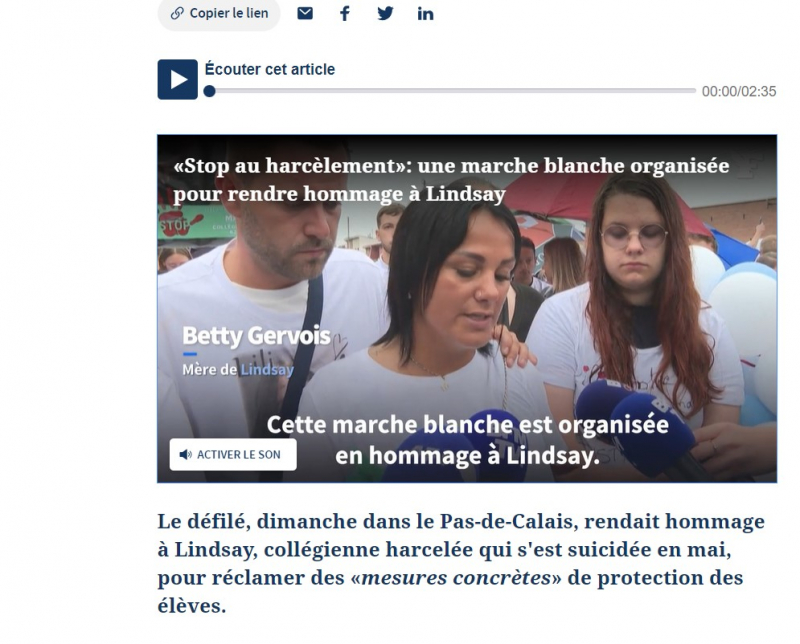 Screenshot of https://www.lefigaro.fr/faits-divers/suicide-de-lindsay-des-centaines-de-personnes-defilent-contre-le-harcelement-scolaire-20230618