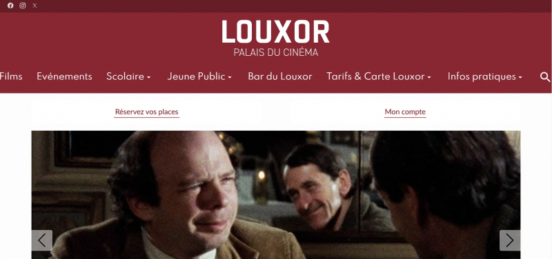 Screenshot via https://www.cinemalouxor.fr/