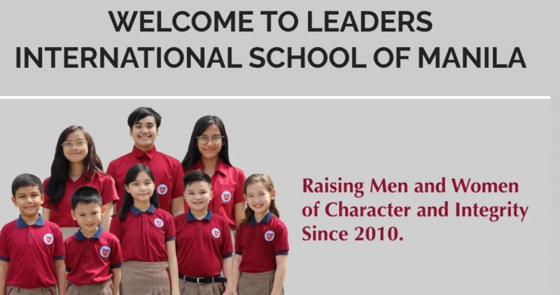 Screenshot of https://www.leadersics.edu.ph/