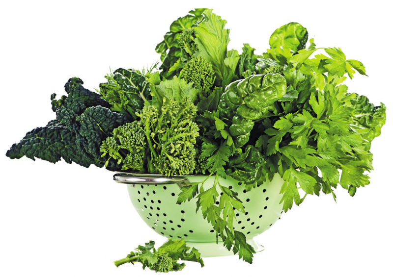 Leafy green vegetables