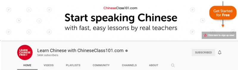 ChineseClass101 provides various Chinese learning videos and one of them is about how to learn Chinese in three minutes- Screenshot photo