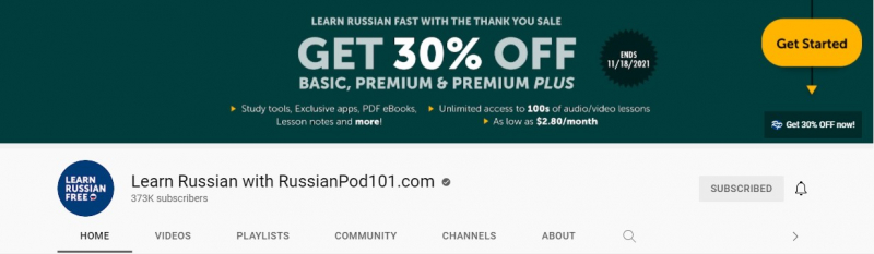 RussianPod101.com is an online Russian language learning website- Screenshot Photo