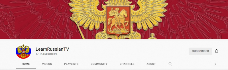 LearnRussianTV is a free YouTube channel teaching Russian- Screenshot photo