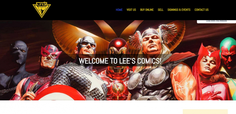 Screenshot of http://lcomics.com/