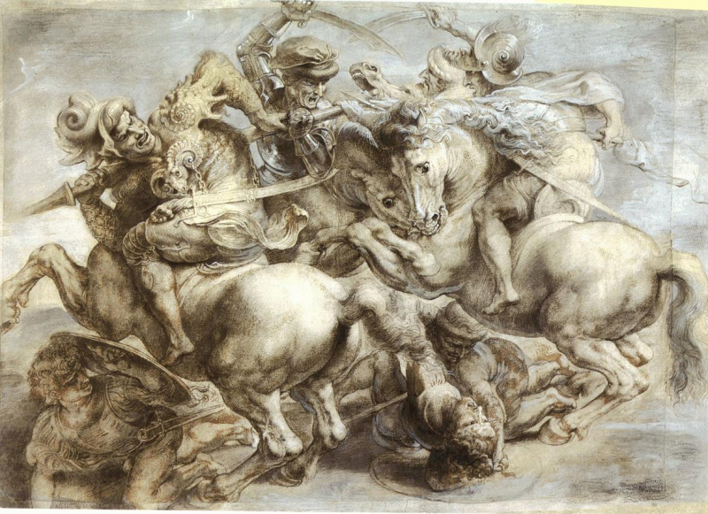 Photo: The Battle of Anghiari - wikipedia.org