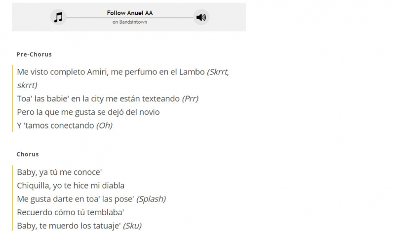 Screenshot of https://www.letssingit.com/anuel-aa-feat.-quavo-dj-luian-and-mambo-kingz-lyrics-baby-xlj7cmv