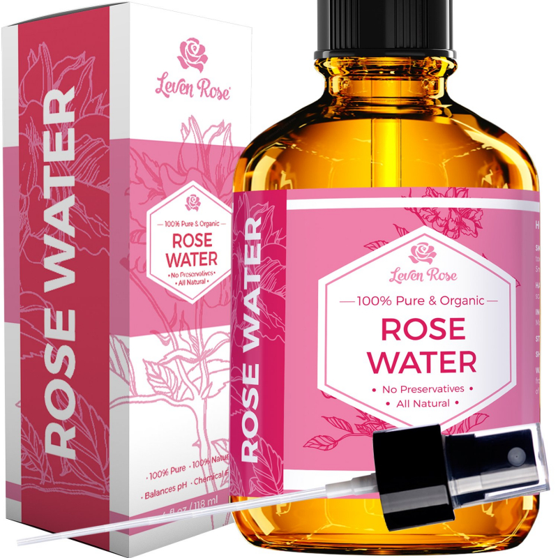Leven Rose 100% Pure And Organic Rose Water. Photo: amazon.com