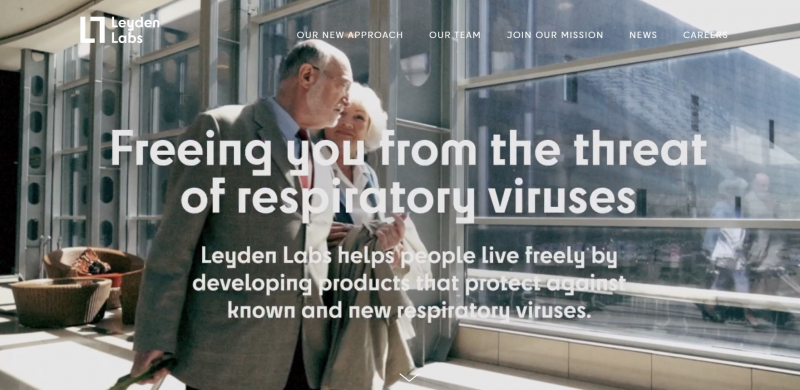 Screenshot of Leyden Labs website