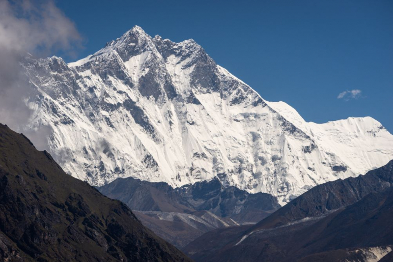 Lhotse mountain peak, fourth highest mountain in the world, Himalayas mountain range, Nepal, Asia. Photos: iStock | Skazzjy