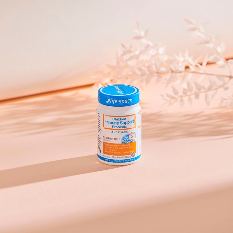 Life-Space Children Immune Support Probiotic is a premium quality, targeted formula specifically designed to help support immune system function in children aged 3 to 12. Photo: Life Space