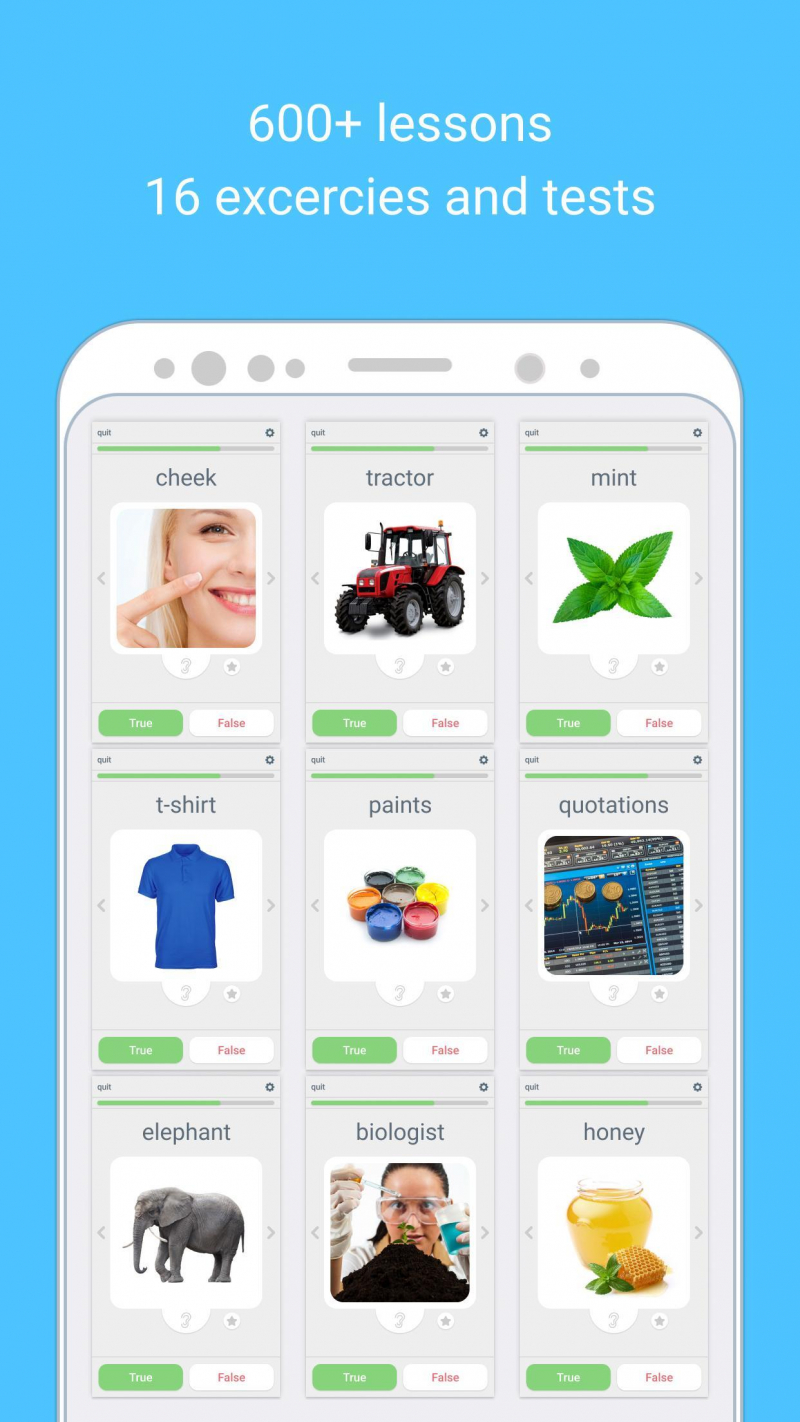 LinGo Play is an app to learn Russian for beginners by learning words and phrases through flashcards and online games- Source APK Pure