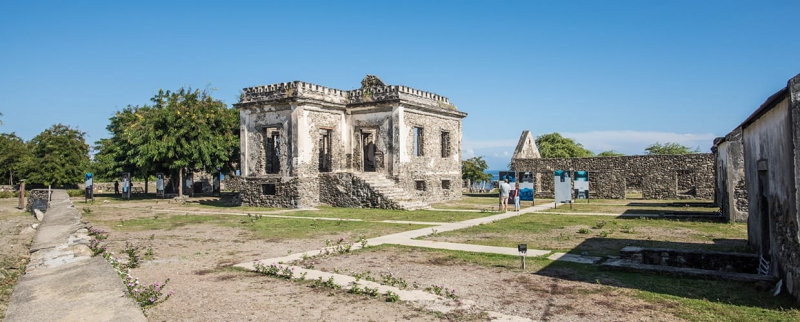 The remnants of a large historic jail at Aipelo (Source: Tourism Timor-Leste)