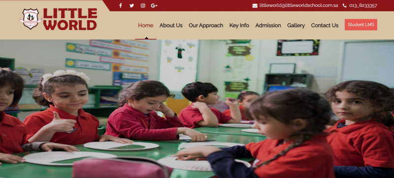 Screenshot of https://www.littleworldschool.com.sa/