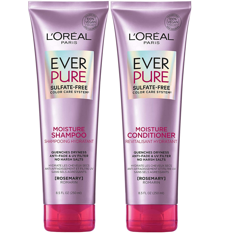 L'Oréal Paris Everpure Moisture Shampoo & Conditioner. Photo: amazon.com