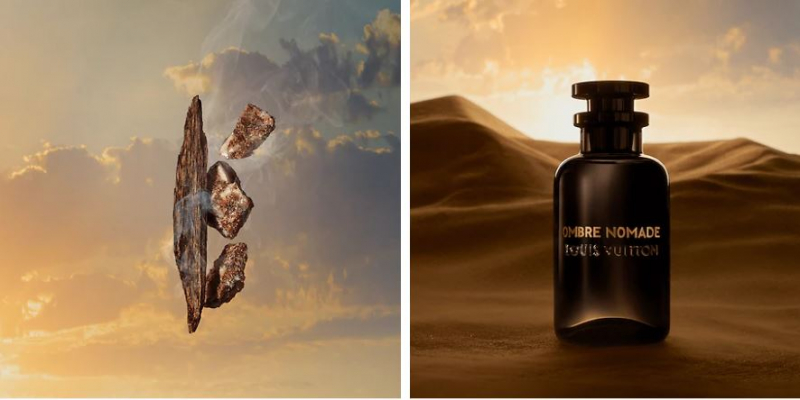 Allure Beauty - LOUIS VUITTON OMBRE NOMADE Swirls of oud wood for a journey  into the heart of the desert🖤 ✓ Oud Wood ✓ Benzoin tears ✓ Incense ✓  Raspberry Place your