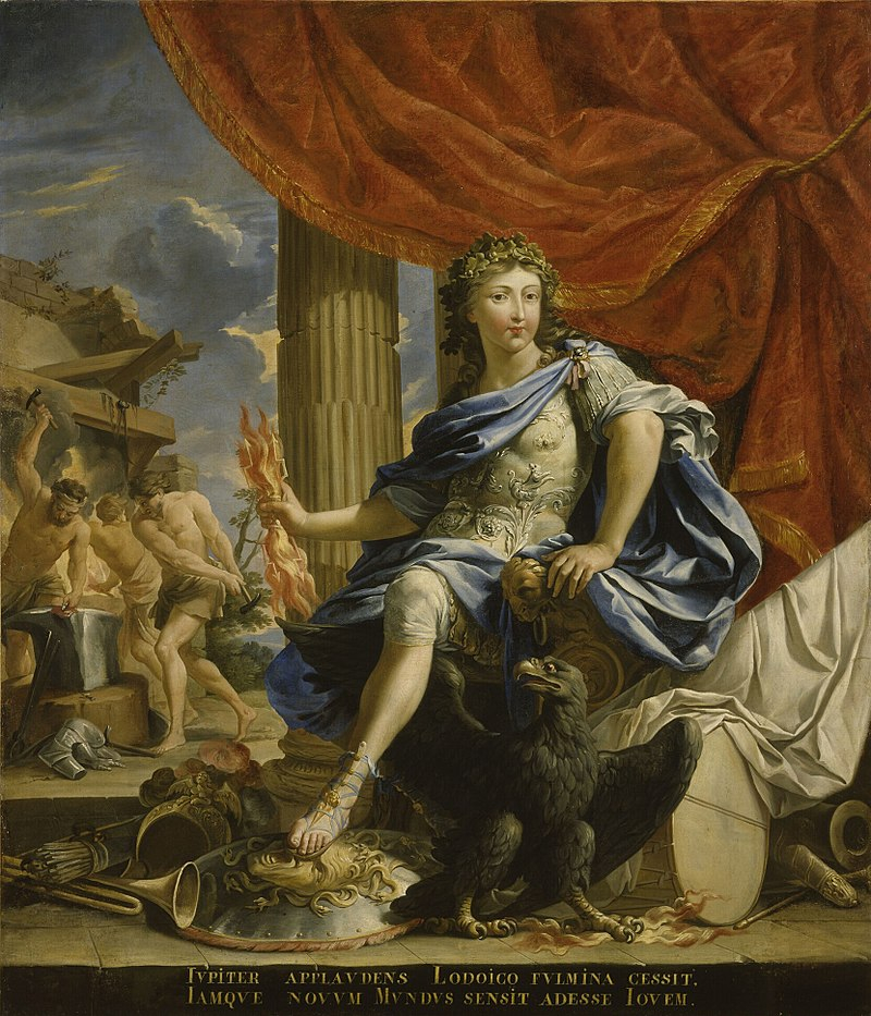 1655 portrait of Louis, the Victor of the Fronde, portrayed as the god - Photo: https://en.wikipedia.org/