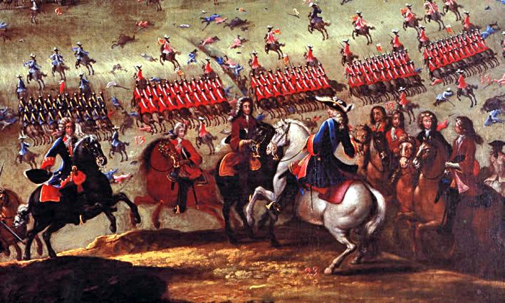 The Franco-Spanish army defeated decisively the Alliance forces of Portugal, England, and the Dutch Republic at the Battle of Almansa. - Photo: https://en.wikipedia.org/