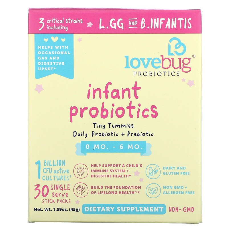 Lovebug Probiotics Tiny Tummies Daily Probiotic + Prebiotic (photo: Amazon)