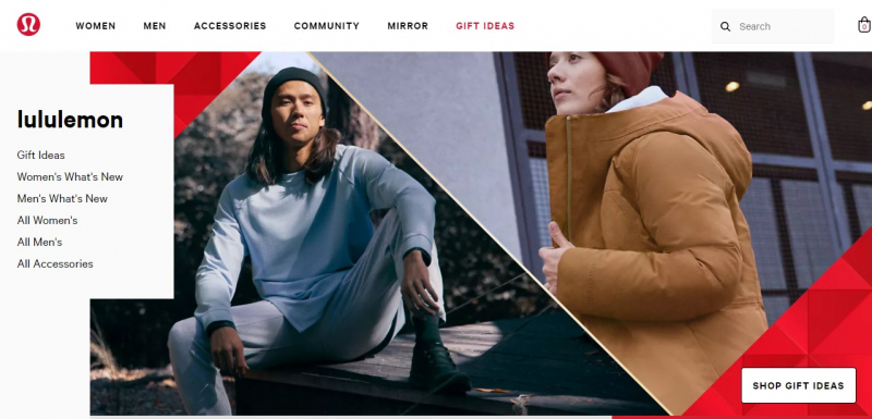 lululemon is a technical, yoga-inspired athletic apparel company for women and men- Screenshot photo