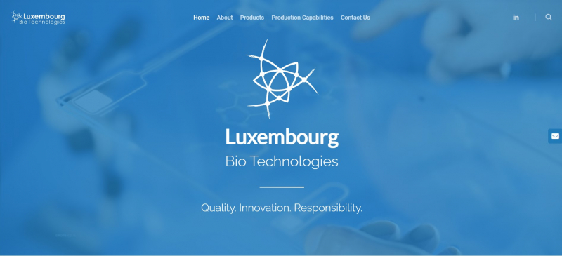 Screenshot of https://www.luxembourg-bio.com/