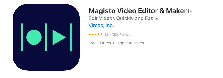 Screenshot of https://apps.apple.com/app/magisto-video-editor-maker/id486781045