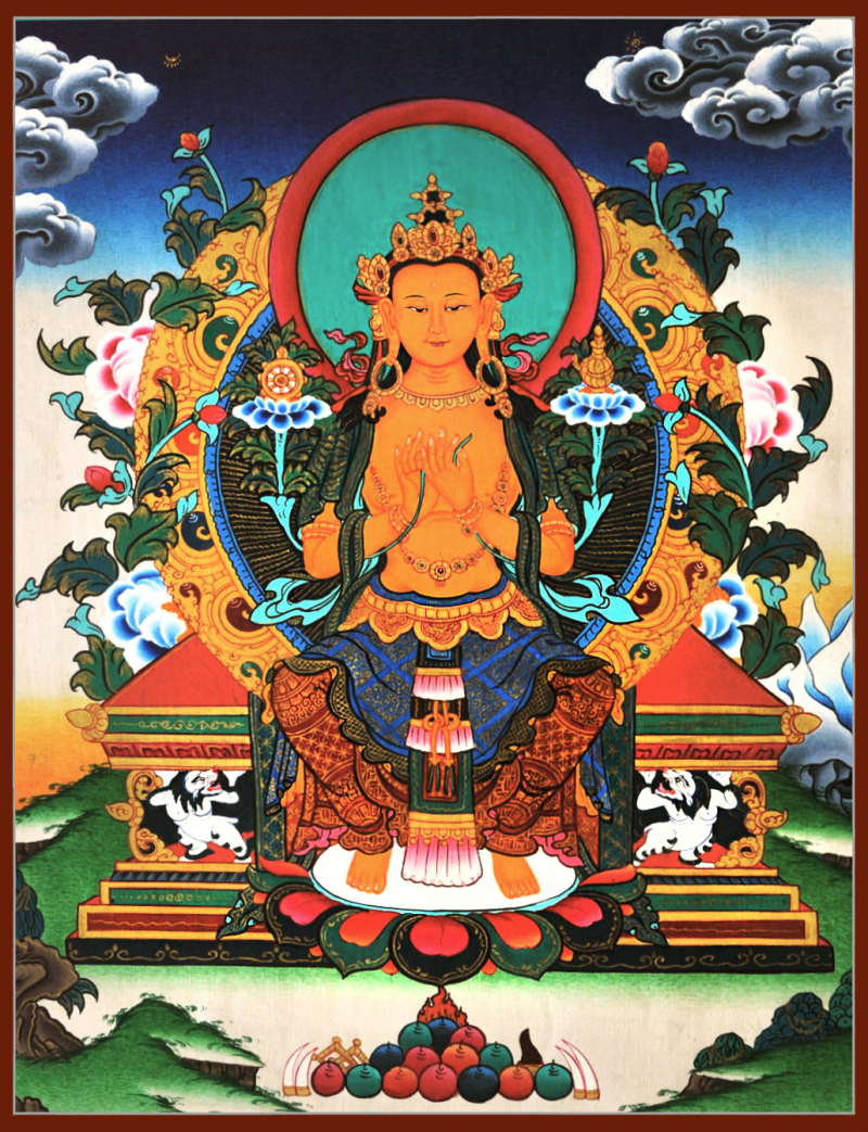 Maitreya Buddha - Thangka Paintings