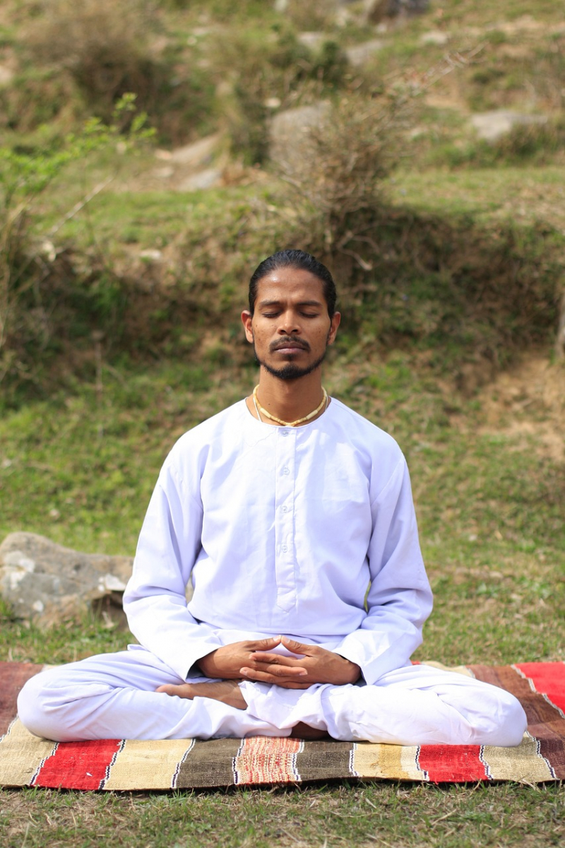 Meditation - Photo on Pixabay (https://pixabay.com/photos/yoga-indian-indian-yogi-symbol-2232807/)