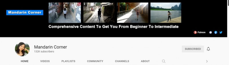 The channel is used entirely in Chinese with English subtitles, covering a wide range of topics