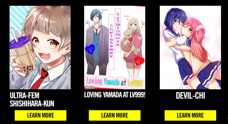 Screenshot of https://www.mangamo.com/manga
