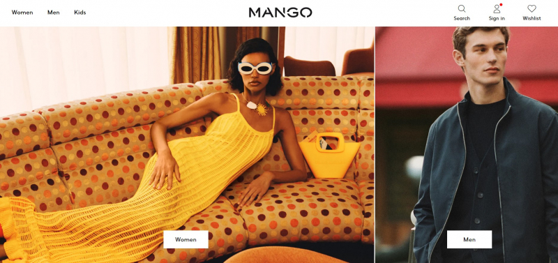 Screenshot of https://shop.mango.com/