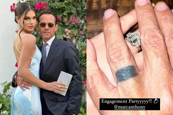 Photo: 2Stars - Marc Anthony and Miss Universe runner-up got engaged after 2 months of dating
