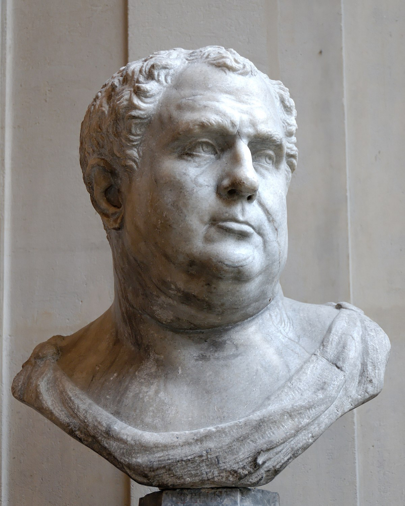 Marble bust of Emperor Vitellius in Bardo National Museum, Tunisia - Photo: wikipedia.org