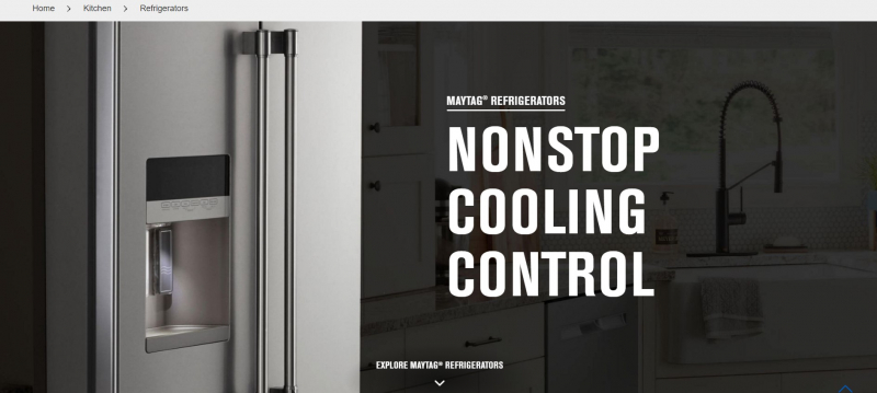 Screenshot of https://www.maytag.com/kitchen/refrigerators.html