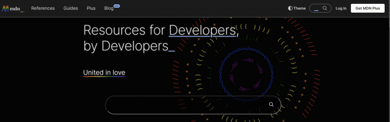 Screenshot of https://developer.mozilla.org/