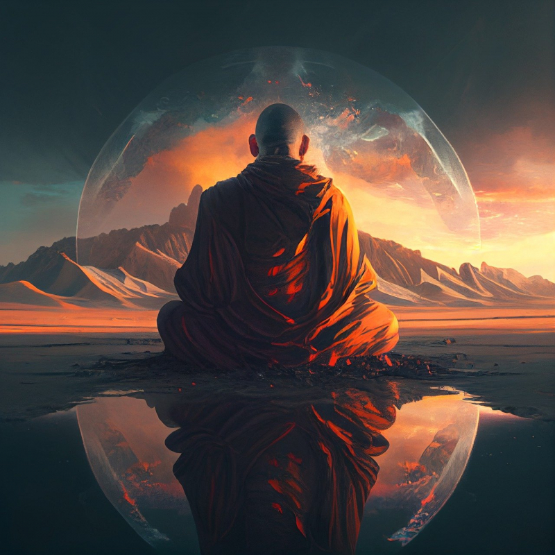 Photo on Pixabay (https://pixabay.com/illustrations/monk-meditation-buddhism-sitting-7665006/)
