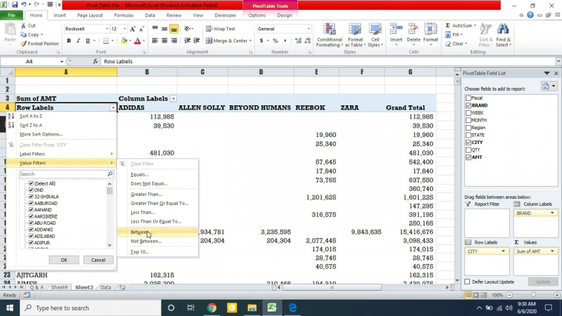 Microsoft Excel – Data Analysis with Excel Pivot Tables (Udemy)