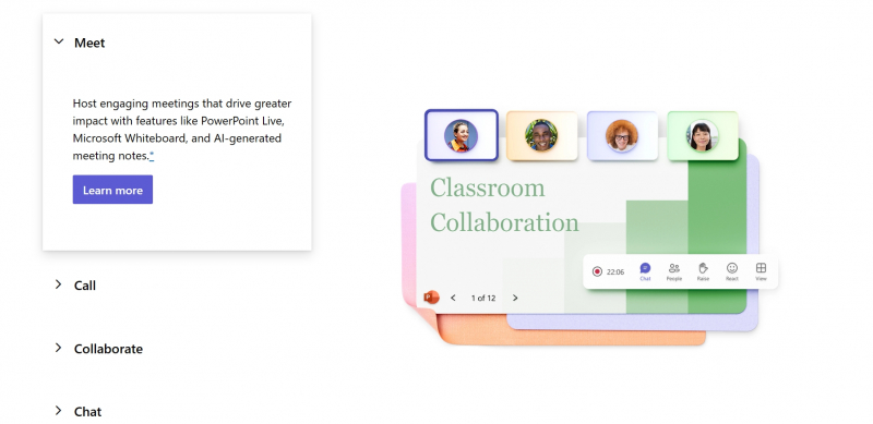 Screenshot via https://www.microsoft.com/en-us/microsoft-teams/