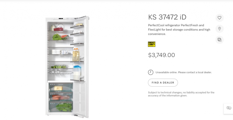 Screenshot of https://www.mieleusa.com/e/perfectcool-refrigerator-ks-37472-id-10093870-p