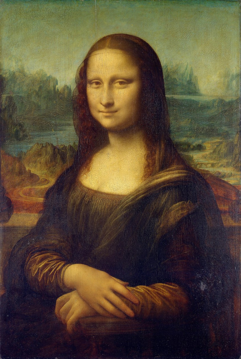 Portrait of Mona Lisa del Giocondo (c. 1503) by Leonardo da Vinci; Leonardo da Vinci, Public domain, via Wikimedia Commons
