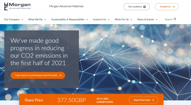 Morgan Advanced Materials Website