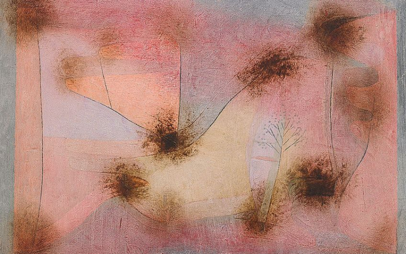 Hardy Plants (1934) by Paul Klee, oil on pulpboard; Paul Klee, Public domain, via Wikimedia Commons